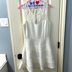 White/lace summer dress